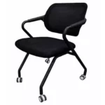 CHAISE VISITEUR AVEC ROULETTE K-170